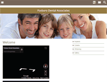 Tablet Screenshot of foxborodental.com